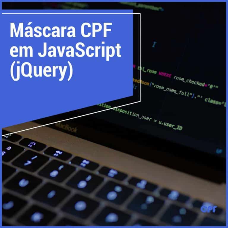 Como Colocar uma Máscara CPF com JavaScript